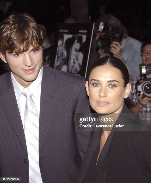 Ashton Kutcher and Demi Moore during A Lot Like Love New York City Premiere at Clearview Chelsea West Cinema in New York City, New York, United...