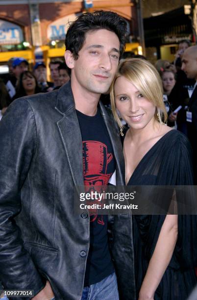 Adrien Brody and Michelle Dupont during War of the Worlds Los Angeles Premiere and Fan Screening - Arrivals at Grauman's Chinese Theater in Los...