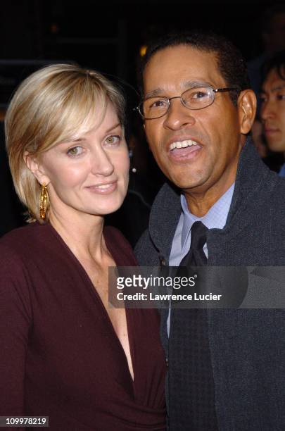 Hilary Quinlan and Bryant Gumbel during Kingdom of Heaven New York City Premiere - Outside Arrivals at Clearview's Ziegfield Theater in New York...