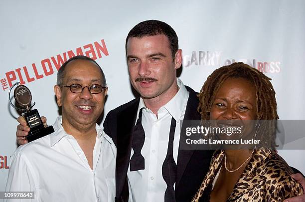 George Wolfe, Liev Schreiber and Tonya Pinkins during 59th Annual Tony Awards - Planet Hollywood After Party at Planet Hollywood in New York City,...