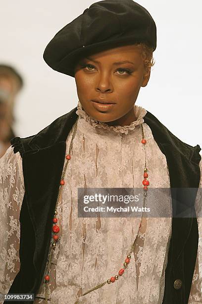 Eva Pigford during Ellegirl presents Dare To Be You: Wal-Mart Meets America's Next Top Models at Times Square Studio in New York City, New York,...