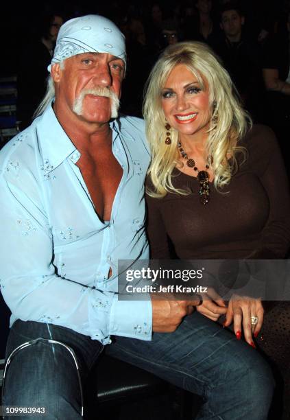 Hulk Hogan and Linda Hogan during VH1 Big in '05 - Backstage and Audience at Sony Studios in Los Angeles, California, United States.