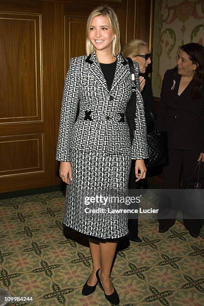 Ivanka Trump during The Police Athletic League's 17th Annual Woman of the Year Luncheon at Pierre Hotel in New York City, New York, United States.