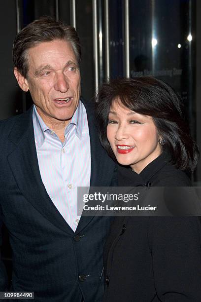 Maury Povich and Connie Chung during The Sopranos Sixth Season New York City Premiere - Outside Arrivals at Museum of Modern Art in New York City,...