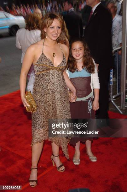 Sarah Hughes and guest during Bad News Bears New York City Premiere - Arrivals at Ziegfeld Theatre in New York City, New York, United States.