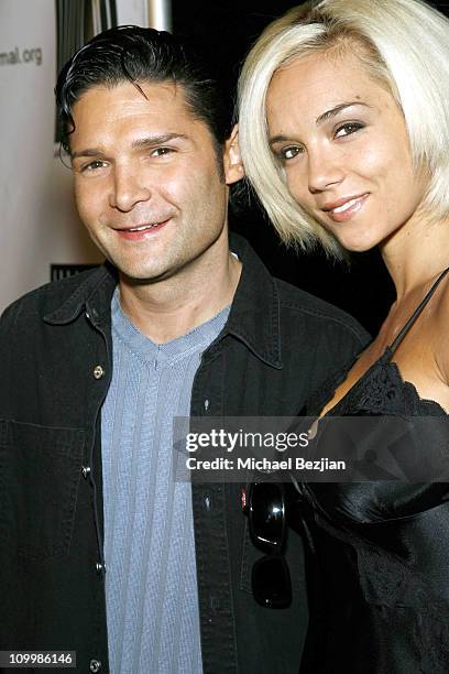 Corey Feldman and Susie Feldman during Dealing Dogs Los Angeles Premiere Benefiting Last Chance for Animals in Los Angeles, California, United States.