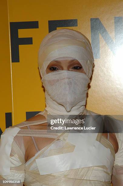 Caridad Rivera Modine during Fendi 80th Anniversary All Hallow's Eve Party Hosted by Karl Lagerfeld at 25 Broadway in New York City, New York, United...