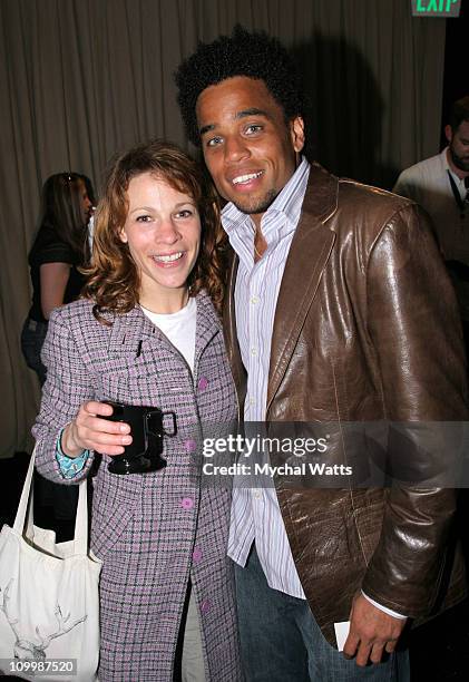 Lili Taylor and Michael Ealy during Film Independent's 2006 Independent Spirit Awards - On 3 Productions in Santa Monica, California, United States.