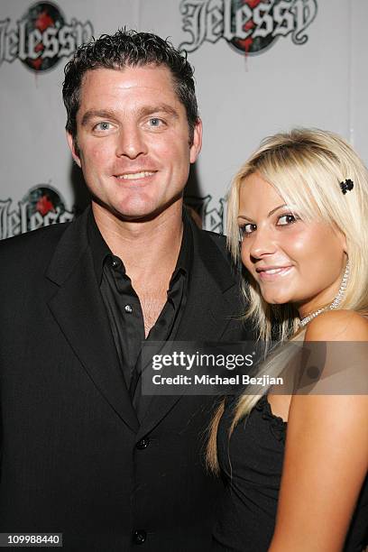 Greg Myer and Chris Varon during Jelessy Collection Summer Party - August 17, 2005 in Hollywood, California, United States.