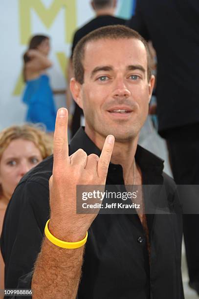 Carson Daly during 2005 MTV Video Music Awards - White Carpet at American Airlines Arena in Miami, Florida, United States.