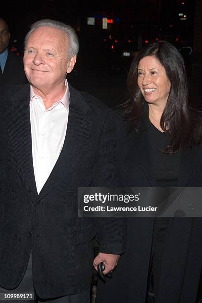 Anthony Hopkins and Stella Arroyave during The World's Fastest Indian New York City Screening - January 24, 2006 at Tribeca Grand Hotel in New York...