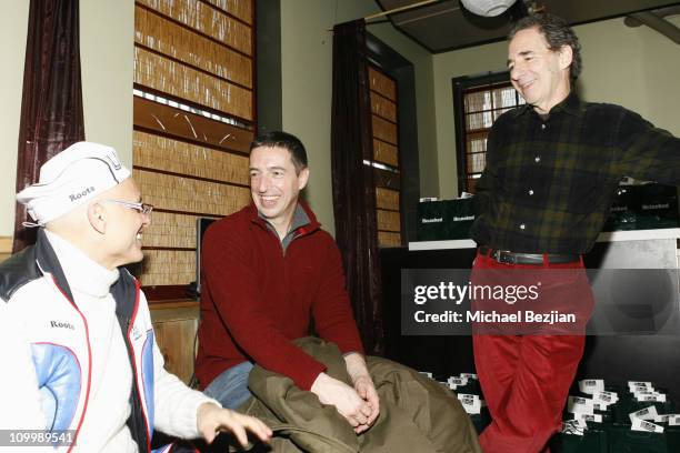 Joe Pantoliano, Ron Reagan Jr. And Harry Shearer at the Heineken Green Room