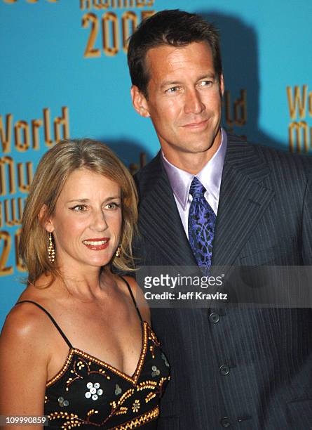 James Denton and wife Erin O' Brien during 2005 World Music Awards - Arrivals at Kodak Theater in Hollywood, California, United States.
