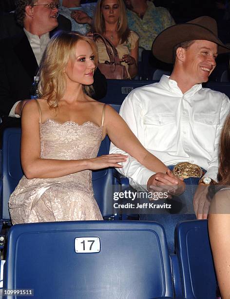 Jewle and Ty Murray during 2006 CMT Music Awards - Backstage and Audience at Curb Events Center at Belmont University in Nashville, Tennessee, United...