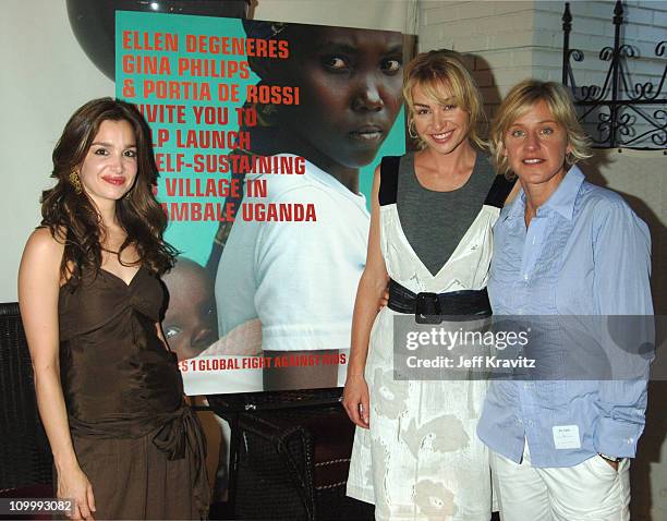 Gina Philips, Portia de Rossi and Ellen DeGeneres **EXCLUSIVE**