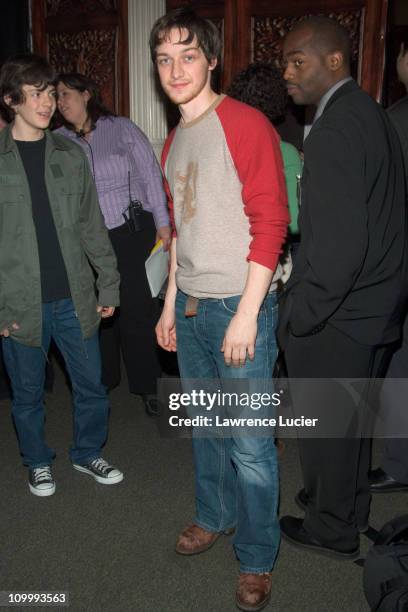 James McAvoy and Skandar Keynes James McAvoy during Cast Signing for The Chronicles of Narnia: The Lion, the Witch and the Wardrobe at Barnes & Noble...