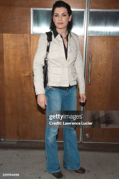 Julianna Margulies during Celebrities Wait Tables To Benefit Project ALS at Sapa in New York City, New York, United States.