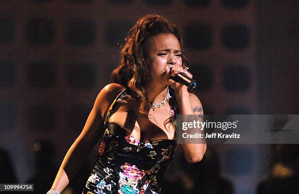 Faith Evans during 2005 VH1 Hip Hop Honors - Show at Hammerstein Ballroom in New York City, New York, United States.