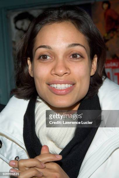Rosario Dawson during Rent New York City Premiere - Cast and Crew Party at Life Cafe in New York City, New York, United States.