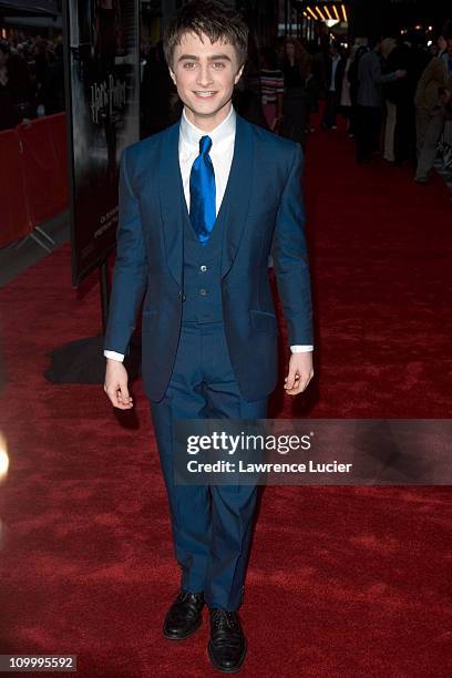 Daniel Radcliffe during Warner Bros.' Harry Potter and the Goblet of Fire New York City Premiere - Arrivals at Ziegfeld Theater in New York City, New...