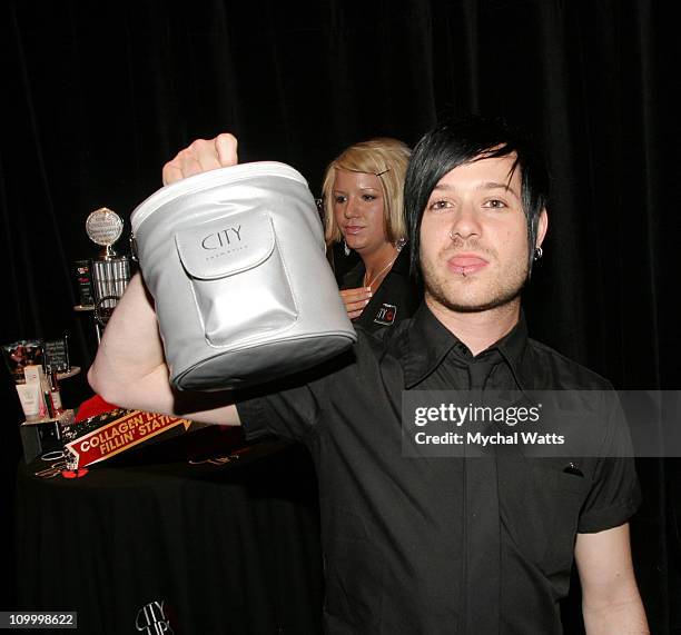 David Desrosiers of Simple Plan during 17th Annual MuchMusic Video Awards - On 3 Productions Gift Lounge - Day 1 at MuchMusic Studios in Toronto,...