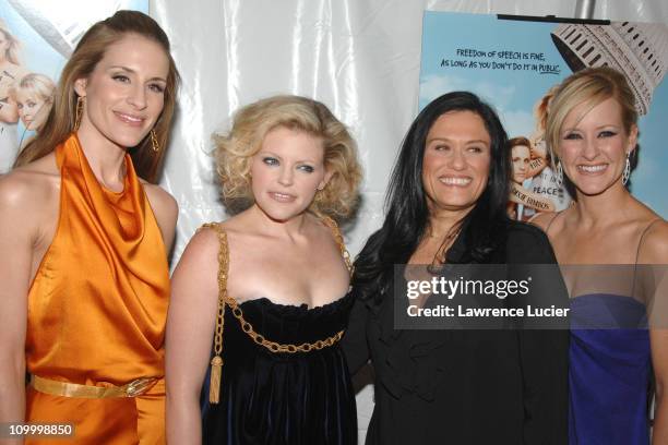 Barbara Kopple, director of Shut Up & Sing , with Emily Robison, Natalie Maines, and Martie Maguire of the Dixie Chicks