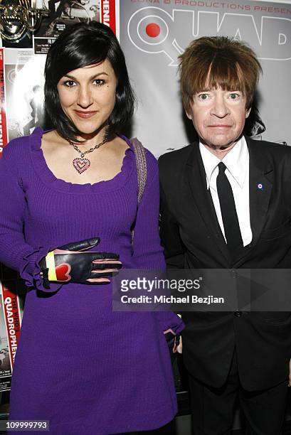 Piper Fergusen and Rodney Bingenheimer during Quadrophenia Musical Theatre Performance at The Avalon in Hollywood, California, United States.