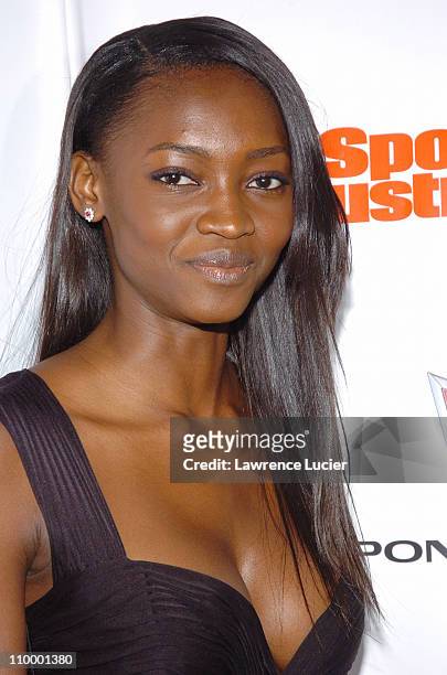 Oluchi Onweagba during Sports Illustrated 2005 Swimsuit Issue - Press Conference at AER Lounge in New York City, New York, United States.