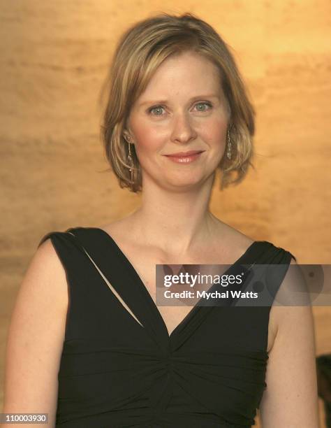 Cynthia Nixon during The All-Star Stephen Sondheim 75th Birthday Celebration Children and Art at Four Seasons Resturant in New York, New York, United...