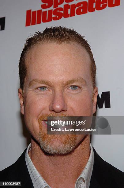 Mark McGwire during Sports Illustrated 2005 Swimsuit Issue - Press Conference at AER Lounge in New York City, New York, United States.