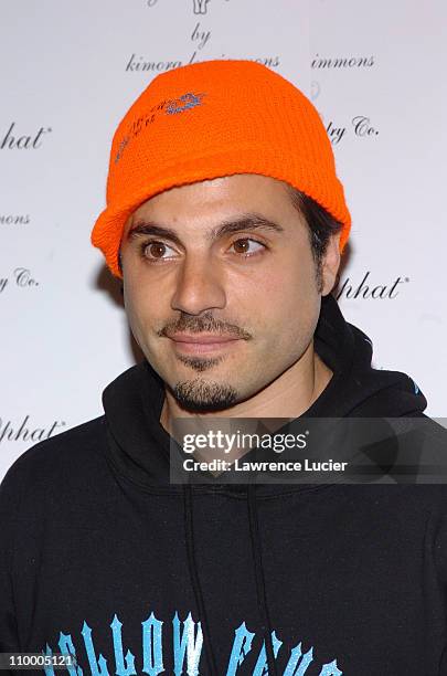 Jamison Ernest during Olympus Fashion Week Fall 2005 - Baby Phat - Arrivals at Skylight Studio in New York City, New York, United States.