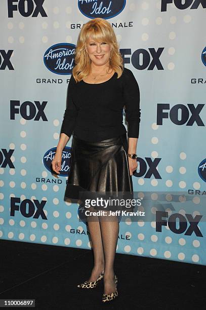 Bette Midler during American Idol Season 6 Finale - Press Room at Kodak Theatre in Hollywood, California, United States.
