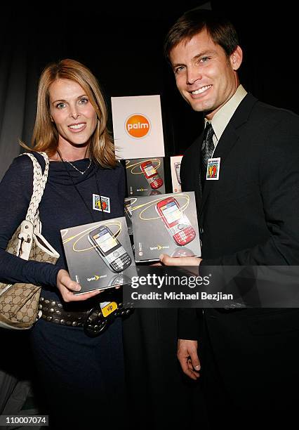 Actor Casper Van Dien and actress Catherine Oxenberg at the Access Hollywood Stuff You Must... Lounge Presented by On 3 Productions at Sofitel Hotel...