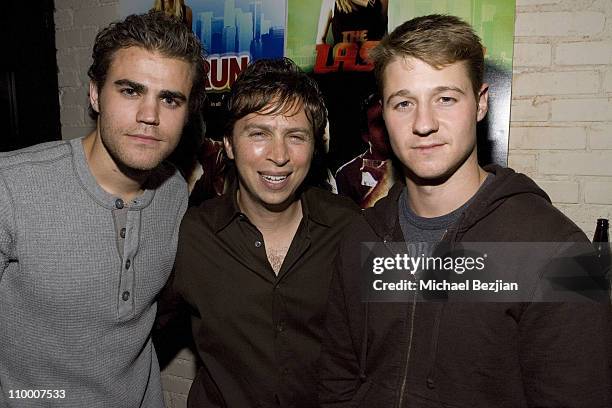 Paul Wesley, Jonathan Segal and Ben McKenzie during Directors Jonathan Segal and Todd Camhe Celebrate the Release of their Film The Last Run at Parc...