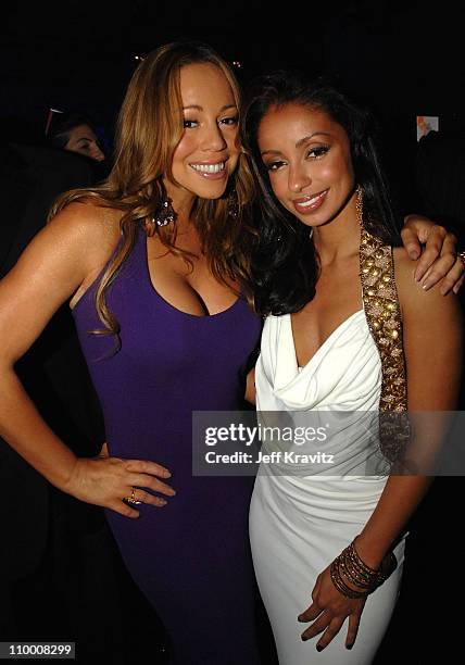 Singers Mariah Carey and Mya attend VH1's Save The Music 10th Anniversary Gala at The Tent at Lincoln Center on September 20, 2007 in New York City.