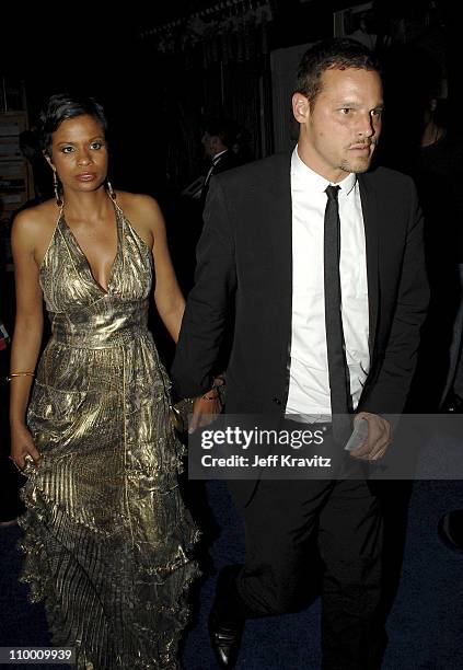 Actor Justin Chambers and wife Keisha Chambers attends the 59th Annual Emmy Awards Governors Ball on September 16th, 2007 in Los Angeles, California.