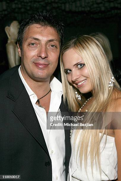 Giuseppe Tuosto and Irima Kolbumtsogh during Grand Opening of Empress Restaurant in Los Angeles at Empress Restaurant in West Hollywood, California,...