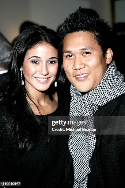 Emmanuelle Chriqui and Dante Basco during Magazine Genlux Hosts Party for Emmanuelle Chriqui - April 20, 2007 at The Luxe Hotel Rodeo Drive in Los...