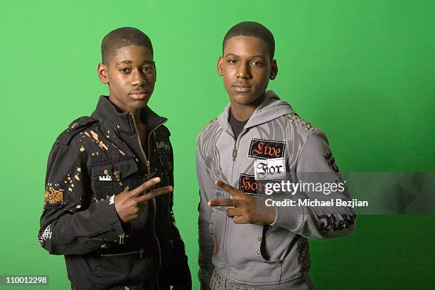 Actors Kwame Boateng and Kofi Siriboe attends the Rockin Valentine Teen Celebrity Bash at a Private Residence on February 7, 2009 in Beverly Hills,...