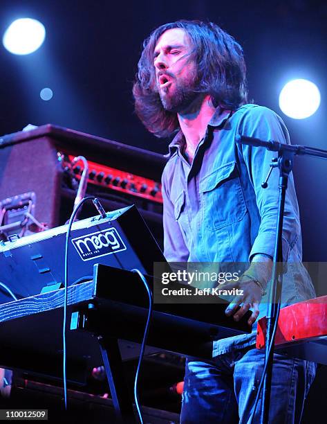 Steve Molitz performs with Phil Lesh and Friends on the Odeum Stage during the Rothbury Music Festival 08 on July 6, 2008 in Rothbury, Michigan.