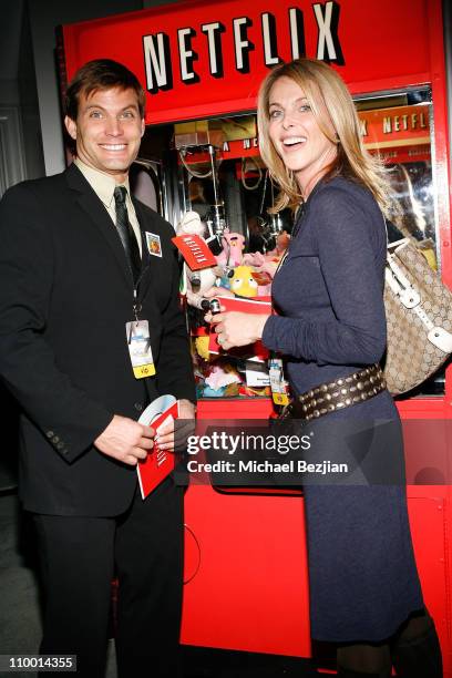 Actor Casper Van Dien and actress Catherine Oxenberg at the Access Hollywood Stuff You Must... Lounge Presented by On 3 Productions at Sofitel Hotel...