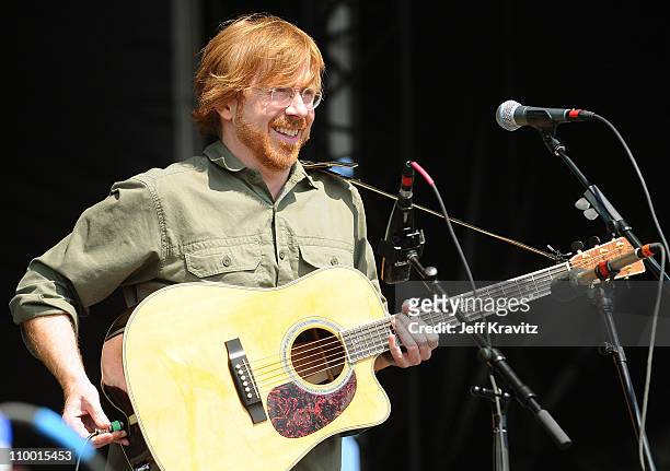 Trey Anastasio performs on the Odeum Stage during the Rothbury Music Festival 08 on July 6, 2008 in Rothbury, Michigan.