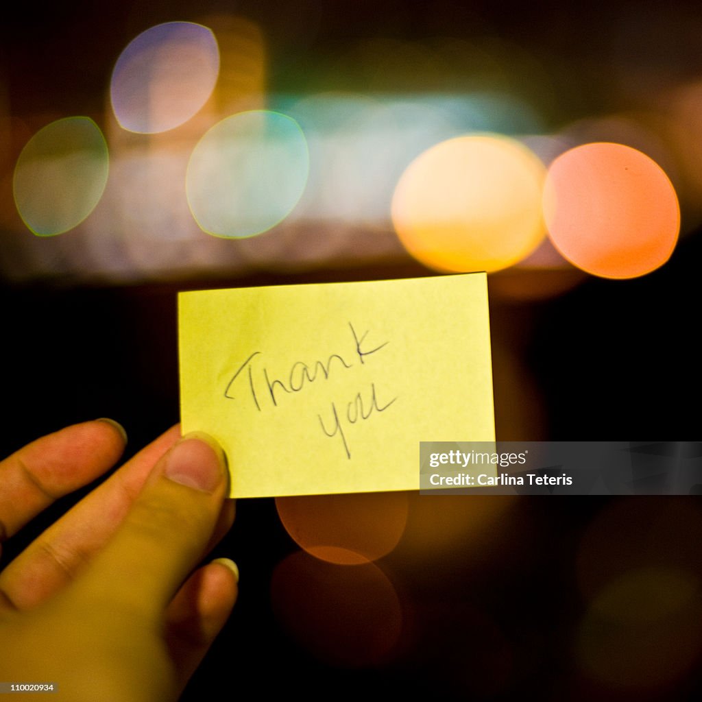 Thank-you note