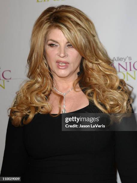 Actress Kirstie Alley attends the Organic Liaison store grand opening on March 9, 2011 in Los Angeles, California.