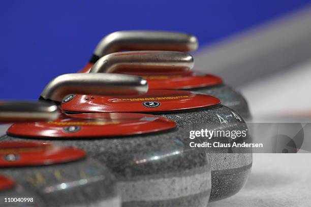 Generic view in the 1 vs 2 Page Playoff game between Team Manitoba and Team Newfoundland/Labrador in the 2011 Tim Hortons Brier Canadian Men's...