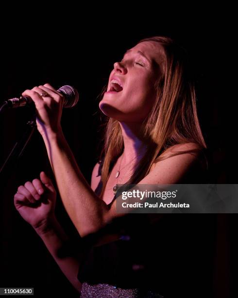 Singer / Songwriter Schuyler Fisk performs live in concert at The Hotel Cafe on March 13, 2011 in Hollywood, California.