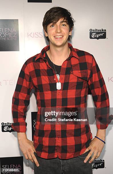 Nicholas Braun attends the release party for the new album "Kiss & Tell" by Selena Gomez and The Scene at Siren Studios on September 30, 2009 in...