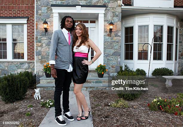 teenage couple before prom, portrait - loudoun county stock pictures, royalty-free photos & images