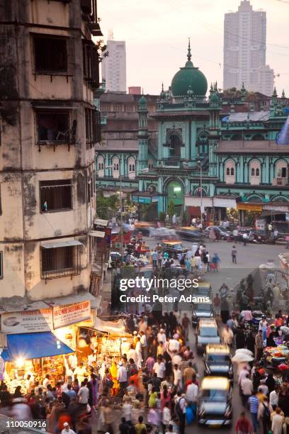 central bazaar district, mumbai, india - mumbai central stock pictures, royalty-free photos & images