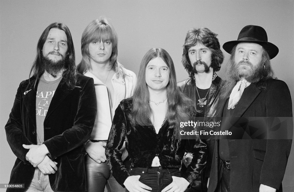Magnum Rook Rock band Magnum posed in London in January 1982. Left to Right: Kex ...